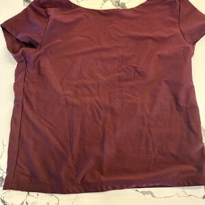 Wild Fable Burgundy Short Sleeve Top